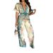 Women's Floral Print Jumpsuit – Sleeveless, High-Waisted & Slimming For Spring Elegance_ecoleips.com