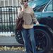 Women's Knitted Striped Sweater Semi-Turtleneck Loose Fit Long Sleeve Casual Pullover Soft Acrylic Blend Fall Winter Fashion Top_ecoleips.com
