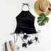 Women's Clothing Hot Selling Coconut Tree Split Swimsuit Beach Sexy Conservative Cover Belly One Piece Cross_ecoleips.com