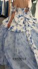 SWEMILE Floral Quinceanera Dresses For 15 Scoop Neck Bow Crystals Vestidos De 15 Elegant Prom Dress Quinceañera 2026 Customized_ecoleips.com
