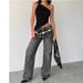 Hot Selling Foreign Trade Cross-Border Women's American Sweet And Spicy Style Tank 2025 Spring Summer New Irregular Hem_ecoleips.com