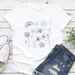European And American Cross-border Foreign Trade Women's Clothing, Floral Print Round-neck Short-sleeve T-shirt Top_ecoleips.com
