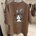 Oversized Short Sleeved T-Shirt for Women Mid-Length Loose Casual Fashionable Versatile Thick Base Layer Spring Summer Top_ecoleips.com