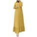 Women's Clothing New Middle Eastern Muslim Southeast Robe Cotton And Linen Loose Temperament Long Sleeve Commuter Long Dress_ecoleips.com
