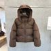 Women's Clothing White Duck Down Short Down Jacket Puffer Down Jacket Women's Short Puffer Jacket - Ultra-Warm Duck Down Coat With Hood For Winter_ecoleips.com