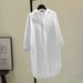 Women's Clothing Spring And Autumn New Version Loose Design Layered Medium And Long Shirt_ecoleips.com