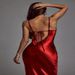 Women's suspenders and leaky back sexy dresses slim fashion long skirts_ecoleips.com