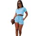 Women’s Clothing Summer New Short-sleeved Shorts Suit_ecoleips.com