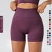 Women's Clothing Seamless Yoga Three-point Pants Moisture-wicking Solid Color Tight Stretch Fitness Clothes High Waist Sports Tight Pants_ecoleips.com