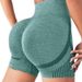 High Waist Yoga Shorts For Women - Tummy Control Workout Shorts With Hip Lift Design, Breathable & Stretchy For Running, Fitness, And Yoga_ecoleips.com
