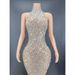 Sparkling Sequin Mesh Short Dress For Sexy Party Nights Elegant Performance Wear Women's Clothing Dress_ecoleips.com