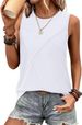 2025 Women's Summer Casual Splicing Round Neck Sleeveless Solid Color Tank Top T-Shirt_ecoleips.com