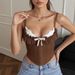 European And American Sexy Wrapped Chest Mesh Splicing Lace Bra Cotton Hot Girl Fishbone Suspenders Inner Wear Outer Wear Top_ecoleips.com