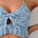 Women's Floral Bikini Set – Ruffled Triangle Top + Bow-Tie Skirted Bottom (3-Piece, Adjustable Straps & Quick-Dry)_ecoleips.com