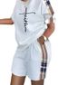 2024 Autumn New Cross-Border European And American Women's Clothing Bestseller Short-Sleeve Two-Piece_ecoleips.com