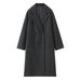 Fashion Classic Double-breasted Loose Soft Long Coat Wool Jacket_ecoleips.com