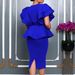 Women's Clothing Women's Fashion Elegant Ruffle Slim Dress Ladies Dress_ecoleips.com
