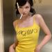 Purely Alluring Halter Neck V-Neck Camisole For Women, Autumn Versatile Wear, Slim Fit, Waist-Cinching, Korean Style,_ecoleips.com