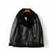 Women's Fashion Three-color Loose Waist Long Leather Coat_ecoleips.com