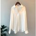 Long-sleeved Satin Shirt Women's Design Sense Niche 2026 Spring And Summer Sun Protection Versatile Drape Sense Retro Hong Kong Style Shirt Top_ecoleips.com