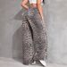 Cross-border Trendy Brand Leopard Print Straight-leg Casual Pants 2025 Spring American Retro Design Jeans_ecoleips.com