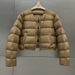 "Korean-Style Short Padded Jacket For Women – Slim-Fit Lightweight Coat With Round Neck (Multiple Colors, S-XL)"_ecoleips.com