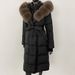 Fox Fur Large Collar Down Jacket With Hood And Long Style For Winter, Slim Waist And Knee Length Thickened Women's Coat_ecoleips.com