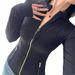 Voya Define New Version Stand Collar Yoga Nylon Double-Sided Brushed Jacket Zipper Sports Top Women_ecoleips.com