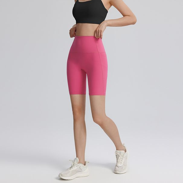 2025s Summer Quick-Dry Pants For Women, High-Waisted, Hip-Lifting, With Pockets, Sports Running Yoga Fitness Shorts,_ecoleips.com
