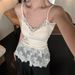 High Grade Layered Slimming Hot Girl Lace Unique Waist Suspender Dress Short Skirt Bottoming Shirt Sleeveless Top_ecoleips.com