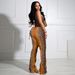 K Women's Sexy Backless Zebra Printed Mesh Top And Pants Set_ecoleips.com