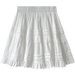 White Puffy Short For Women Summer 2025 New High Waist Slimming A-line French Ballet Style Cake Half Skirt_ecoleips.com
