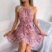 2026 Spring/Summer European And American Casual Ruffled Floral Maxi Beach Dress Women's Clothing_ecoleips.com