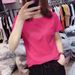 White Short-Sleeved Cotton T-Shirt For Women Perfect For Summer; Versatile And Stylish, Ideal For Instagram Posts Or A_ecoleips.com