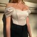 HY21553 Sexy Off-Shoulder Fishbone Waist-Tightening Top European And American Women's Fashion Elegant Slim Fit Short_ecoleips.com