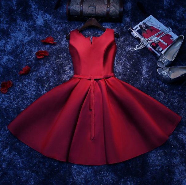 Women's Clothing New Korean Style Short Evening Party Dress Bridesmaid Gown Thin Design For Sister Sample Room_ecoleips.com