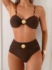 Women's Clothing New Swimsuit Female Sexy Solid Color Sling Tube Top Bikini Bikini Beach Vacation Swimsuit Female_ecoleips.com