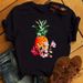Popular Casual Fashion Spring-summer Colorful Fruit Pattern Short-sleeve Women's T-shirt For Summer_ecoleips.com