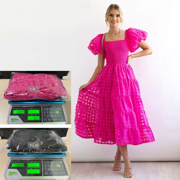 European And American Women's Clothing: 's Best-selling Dress, New Summer Style, Off-shoulder Puff Sleeves,_ecoleips.com