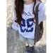 Autumn And Winter Casual Printed Long-Sleeved Loose, Versatile, Slimming Round-Neck Top, T-Shirt Base Layer For Women_ecoleips.com