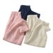 Suitable For All Seasons Counter Quality 2025 Summer New Loose Slimming High Waist Commuter 100% Ramie Nine-point Casual Wide-leg Pants For Women_ecoleips.com