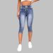 Cross-border European And American Best-selling Women's Jeans, High-elasticity, Elastic Waist, Drawstring, High-waisted,_ecoleips.com
