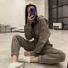 Trendy Zip-Up Jumpsuit For Women – Hooded Sporty Romper With Long Pants (S/M/L/XL)_ecoleips.com