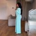 Women's Clothing Lantern Sleeve Waist Button Decoration Wide Leg Jumpsuit_ecoleips.com