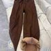 Melard Brown Fleece-Lined Thickened Wide-Leg Jeans For Women 2025 Autumn Winter High Waist Loose Slimming Straight Pants_ecoleips.com