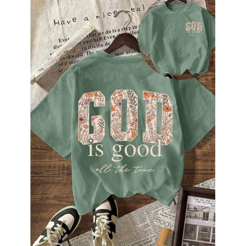 European Size Women's Pure Cotton Graphic Tee Shirt Design Gift for Book Lovers Fashion Top_ecoleips.com
