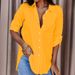 Women's Clothing Shirt Large Size Medium And Long Half Sleeve Elegant Temperament_ecoleips.com