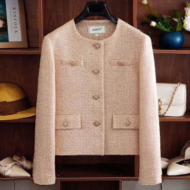 Xiaoxiang Jacket For Women's Spring And Autumn New High-End Temperament Socialite Short Style Slim Fit Casual_ecoleips.com