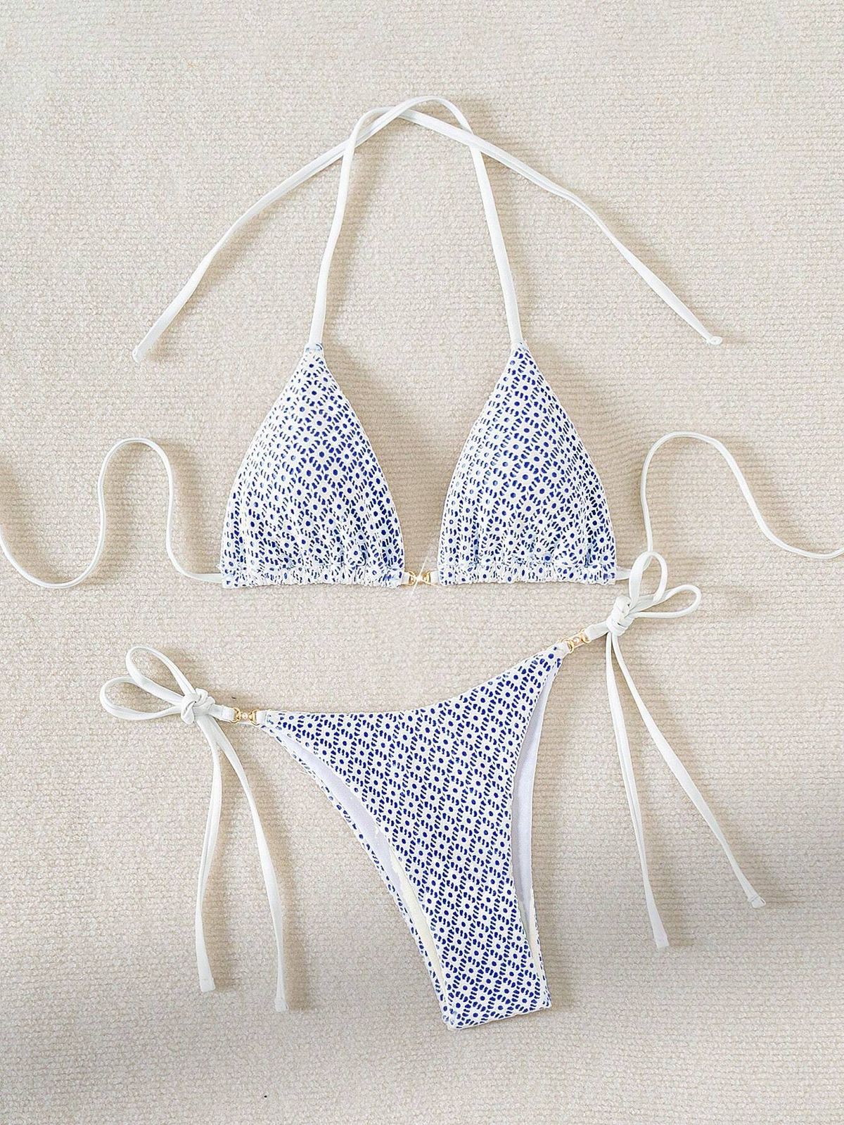 Women's Clothing New Women's Split Swimsuit Hollow Sexy Beach Hot Spring Fun Three Point Bikini_ecoleips.com