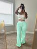 European And American New Contrast Color Double Waistband Layered Loose Sports Street Casual Trousers Two Piece Suit For Women_ecoleips.com